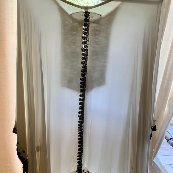 Jen’s Pirate Booty Cream Bohemian Kaftan Coverup Dress (O/S) - Picture 6 of 8